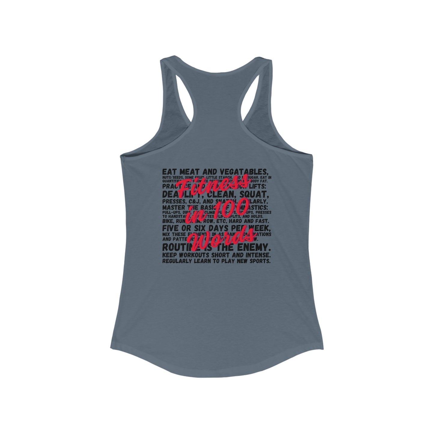 100 Words of Fitness Tank